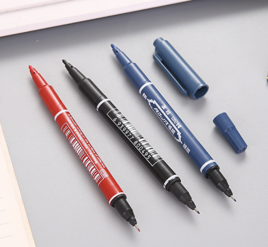 CCL 안티 에칭 PCB 회로 기판 전용 라인 DIY 잉크 더블 마커 펜, 레드/블루/블랙 10 개